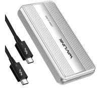 WAVLINK 80Gbps M.2 NVMe SSD Enclosure with Cooling Fan Compatible with Thunderbolt5/USB4 V2.0, Support B+M Key/M-Key NVMe 2280 SSD, Work with Mac M4 Pro