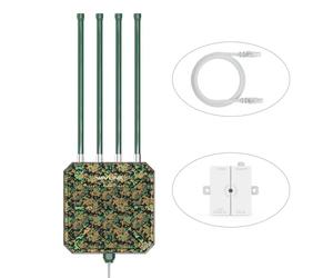 WAVLINK AX3000 Outdoor WiFi 6 Extender Long Range, WiFi 6 Outdoor Wireless Access Point, Support Active PoE, 4x8dBi High-gain antennas, IP67, Up to 128 devices for farm