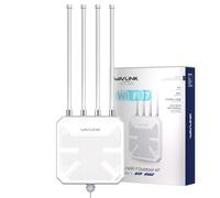 WAVLINK BE5100 WiFi 7 Outdoor Mesh Router, Long Range Extender/Repeater/Access Point, IP67 Waterproof, 15KV ESD & 4KV Lightning Protection, PoE, 8dBi High-Gain Antennas, Rural & Business Long Range