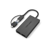 WAVLINK DisplayLink Dual 4K@60Hz Display Adapter USB C to Dual -Compatible Converter Monitor Hub Extended Display Dock