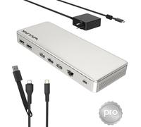 WAVLINK Docking Station 3 Monitors, SM770 Docking Station with Triple HDMI, Dual DP, 120W PD Input, 10Gbps USB A&C, 2.5G Ethernet Port, Compatible with Intel/M1/M2/M3/M4 MacBook