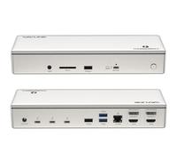 WAVLINK Thunderbolt 4 Docking Station 15-in-1, 98W PD, Single 8K/Quad 4K Display Docking Station with 2 DP/2 HDMI, 4 Thunderbolt 4 Ports, 4 x USB A, 2.5 GbE, SD, Audio/Mic, Compatible with MacBook Pro