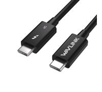 WAVLINK Thunderbolt 5 Cable, 120Gbps Fast Data Transfer and 240W Power Delivery USB-C Cable, 8K/16K Display Support, Backwards Compatible TB4/3/USB4/3, Ideal for Gaming, Laptops, Monitors, Docks-2.6ft