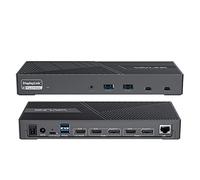 WAVLINK Triple 4K Display DisplayLink Docking Station for Mac OS/Windows, 15-in-1 Universal USB C/USB A Laptop Docking Station with 3xHDMI, 2xDP, 100W PD, 10 Gbit/s Data Transfer,Gigabit LAN,Mic/Audio