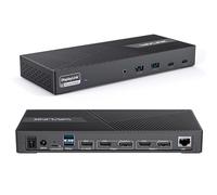 WAVLINK Triple Display Universal Laptop Docking Station With 100W Charging - Compatible With Windows, Mac, Chrome (Thunderbolt 3/4 or USB-C) - 3 HDMI, 2 DP, USB-C, USB, Ethernet, Audio