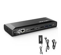 WAVLINK Universal Laptop Docking Station Dual 4K@60Hz(2 HDMI+2DP), Displaylink Dock with 100W PD Charging, 10Gbps USB C, for Thunderbolt 4/3, USB-C/A - M1-M4 Mac, Windows, LAN - Driver Required