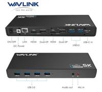 WAVLINK USB-C 5K Dock WL-UG69DK1 Dual 4K Monitors HDMI/DP 100W Charging USB 3.0