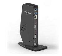 WAVLINK USB C Dual 4K Display Laptop Docking Station with 65W Power Charging for Laptop - Supports DisplayPort and HDMI for Windows and MacOS (Gigabit Ethernet, Audio, 5 USB Ports)