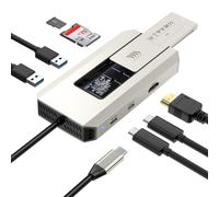 WAVLINK USB-C Hub, 10Gbps USB-C Hub with M.2 PCIe/SATA SSD Port, HDMI, 100W PD