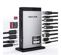 WAVLINK USB C Laptop Docking Station with 3 HDMI, DisplayLink Triple Monitor 4K60Hz, Triple Display for M1 M2 M3 M4 Mac/Windows, 5 USB Ports, 2DP, Compatible with MacBook Neo (No Laptop Charging)