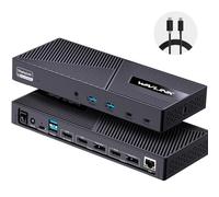 WAVLINK Usb C,Type-A Dual 4K Laptop Docking Station,5K/ Dual 4K @60Hz Video Outputs Dual Monitor For Windows XQAMEU