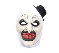 WAVRDLY Art the Clown Mask Scary Killer Clown Mask Devil Demon Joker Masks Creepy Halloween Carnival Cosplay Accessories (A)