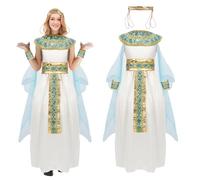 WAVRDLY Puppyhao Cleopatra Costume Woman Egyptian Princess Costume Goddess Fancy Dress Up Dress Halloween Cosplay Party Outfit