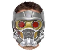 WAVRDLY Star Lord Helmet Mask Superhero Mask with Light Movie Anime Cosplay Props Halloween Carnival Accessory (A)