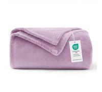 WAVVE Blanket Single Throw 130x150cm Lilac - Purple Fluffy Soft Warm Versatile Fleece Blanket for Sofa/Couch/Bed Throw/Single Size