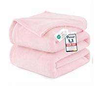 WAVVE Fleece Blanket Extra Large - Blanket for Bed King Size, 300GSM Fluffy Extra Large Throw Versatile Soft, Pink,270x230cm