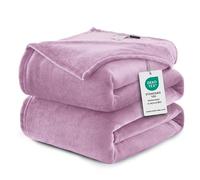 WAVVE Fleece Blanket King Size XXL Light Purple 7.5ft x 9ft - Fluffy Soft Warm Versatile Extra Large Throw Blanket for Bed/Sofa/Couch, 270x230 cm