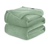 WAVVE Fleece Blanket King Size XXL Sage Green 7.5ft x 9ft - Fluffy Soft Warm Versatile Extra Large Throw Blanket for Bed/Sofa/Couch, 270x230 cm