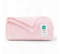 WAVVE Fleece Blanket Sofa Throw Pink 5ft x 6.5ft - Fluffy Soft Warm Versatile Blanket for Sofa/Couch/Bed Double/Twin Size, 150x200 cm