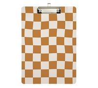Wavy Checkerboard Clipboards, Low Profile Football Clipboard for Coach, A4 Letter Size 12.5 x 9 Inches Silver Clip