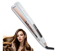 Wavy Chic Ionic Hair Straighteners for Women, 2 in 1 Hair Straightener and Curler, LED Digital Display, Professional Styler with Anti-Static, Anti-Frizz Negative Ion Tech, 2m 360°Swivel Cord