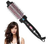 Wavy Chic Thermal Brush, Blowout Boost Ionic Heated Hot Round Brush, to Make Hair Smoother & Shinier, Easy to Use & Less Damage, 38mm Barrel, Constant Temp, Dual Voltage, 30s Heat-Up, UK Plug, Black
