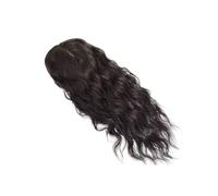 Wavy Curly Human Hair Topper,12x13cm Breathrable Base Clip In HairPieces