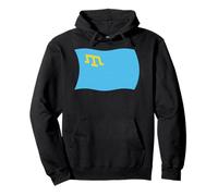 Wavy Flag Crimean Tatars Uzbekistan Turkey Romania Bulgaria Pullover Hoodie