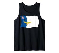 Wavy Flag of Azores T-Shirt Tank Top