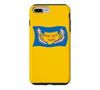 Wavy Flag of Fort Peck Tribes Assiniboine Native American Case for iPhone 7 Plus/8 Plus