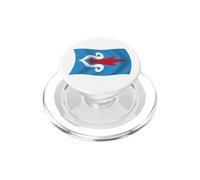 Wavy Flag of the Ainu People PopSockets PopGrip for MagSafe