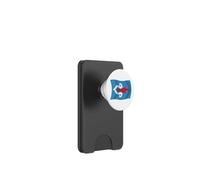 Wavy Flag of the Ainu People PopSockets PopWallet for MagSafe