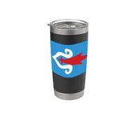 Wavy Flag of the Ainu People Stainless Steel Insulated Tumbler