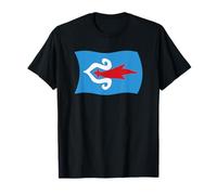 Wavy Flag of the Ainu People T-Shirt