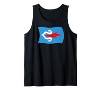 Wavy Flag of the Ainu People Tank Top