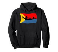 Wavy Flag of the Clatsop Tribe Chinook Indian Native Pullover Hoodie