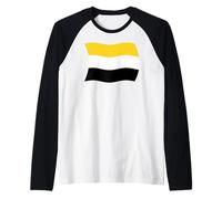 Wavy Flag of the Garifuna Garinagu Belize Roatan Shirt Raglan Baseball Tee