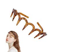 Wavy Headband, Wavy Hair Hoop | Elastic Hair Comb, Unisex Hair Band, Non-Slip Headband, Makeup Headband for Women Men Girls Teen