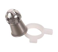Wavy Petal Ice Cream Machine Nozzle Cap, Soft Serve Replacement Part | Stainless Steel and Plastic Construction, Universal Fit, Creates Floral Swirls for Dispensers, Cones, Catering or Pop-Ups