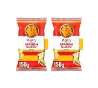 Wavy Spanish Queso Cheese Flavour Potato Crisp, Made with British Potatoes, 150g, Pack of 2,these crisps deliver a rich and satisfying cheese flavour in every bite.