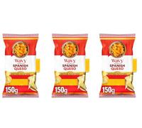 Wavy Spanish Queso Cheese Flavour Potato Crisp, Made with British Potatoes, 150g, Pack of 3,these crisps deliver a rich and satisfying cheese flavour in every bite.