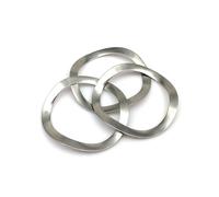 Wavy Spring Crinkle Washers, 304 Stainless Steel Three Wave Crest Spring Washer Gasket For Bearing Shafts M3-M41(M39x46x0.5-2pcs)