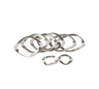 Wavy Spring Crinkle Washers, 304 Stainless Steel Wave Washer Three-Wave Multi-Wave Spring Bearing Gasket Multiple Sizes(39x46x0.5-1pcs)