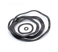 Wavy Spring Crinkle Washers, Carbon Steel Three Wave Spring Washers Black M3-M118 Pack Of 2-50 pcs(M14x21x0.3(30PCS))