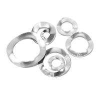 Wavy Spring Crinkle Washers, M3-M12 Stainless Steel Crinkle Spring Wave Washer Gasket Set Multicolor 450 pcs(WHITE,100pcs M4)