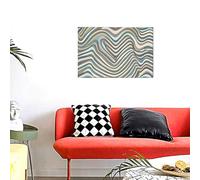 Wavy Style Lines Wall Art Posters Modern Prints Painting Framed Pictures Artwork Decoration For Living Room Kitchen Bathroom Office Ready To Hang 12x18in