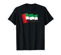 Wavy United Arab Emirates Flag Design UAE T-Shirt