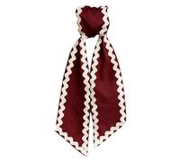 Wavy Velour Festive Decorative Ribbon Strips & Ties - Premium Soft Flocked DIY Ribbon, Durable Non-Fray Wave Edge Velour Ribbon for Gift Wrapping Floral Craft Holiday Home Decoration (K)