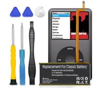 Wavypo 616-0232 Battery, 900mAh High Capacity Battery Replacement Compatible with iPod 5th - 7th Generation Video Classic A1136 A1238 6th 80GB 6.5th 120GB 7th 160GB 5th 30GB