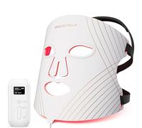 Wavytalk Glow Time LED Face Mask, Red Light Therapy Mask for Face for Anti-Fine Line, Acne Treatment and Skin Rejuvenation with Red, Near-Infrared Light, Blue and Amber Light Therapy, 5V 1A Only